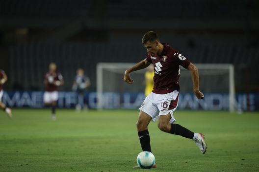 TURIN, ITALY - AUGUST 18: Gvidas Gineitis of Torino FC during the Coppa Italia match between Torino FC and Modena FC at Stadio Olimpico Grande Torino on August 18, 2025 in Turin, Italy. Photo: Nderim Kaceli