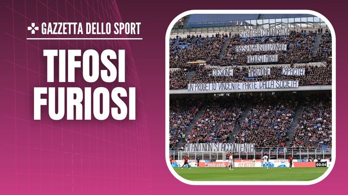 protesta tifosi Curva Sud Milano AC Milan Milan-Genoa 3-3 Serie A 2023-2024