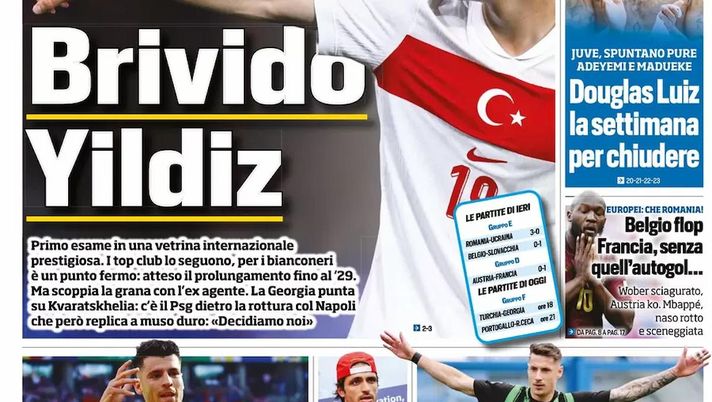 EDICOLA TS – Torino, tutto su Pinamonti. Euro 2024, Belgio flop EDICOLA TS – Torino, tutto su Pinamonti. Euro 2024, Belgio flop - immagine 1