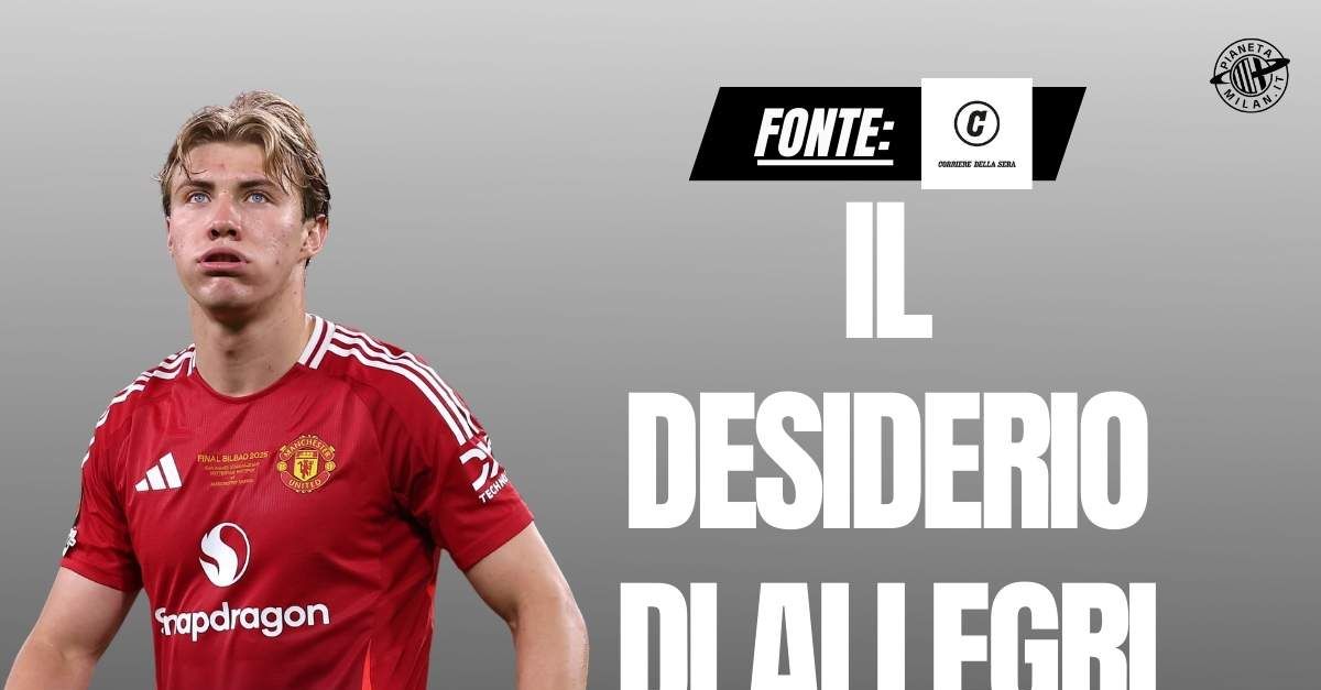Calciomercato Milan, Hojlund: il desiderio di Allegri. E c’è un rischio