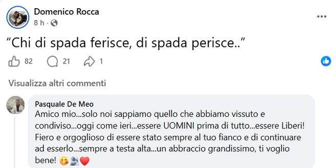“Chi di spada ferisce…”. Rocchi indagato, arriva il commento dell’ex assistente che ha fatto l’esposto- immagine 2