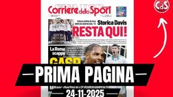 Prima pagina Corriere dello Sport: “Milan, derby e – 2 dalla vetta. Pulisic spinge Max”