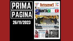 Prima pagina Tuttosport: “Favorito sarai tu”
