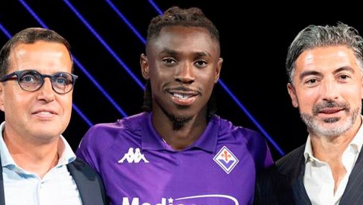 Moise Kean con gli agenti Alessandro Lucci e Salvatore Basile della WSA Kean alla Fiorentina: cifre e dilazione del pagamento alla Juventus - immagine 1