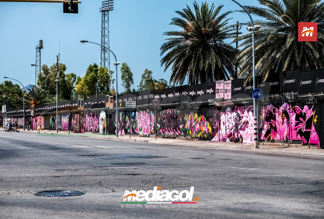 FOTO: I nuovi murales dello stadio ‘Renzo Barbera’ di Palermo (Gallery) - immagine 10