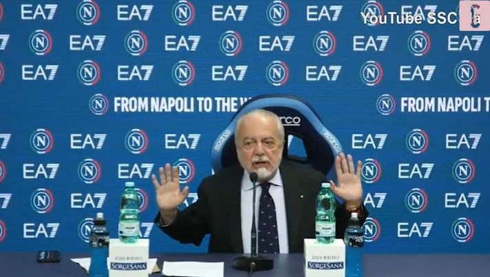 Napoli, De Laurentiis si nasconde ancora: “Buon 2025, sperando di tornare in Europa” - immagine 1