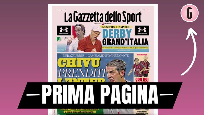 Prima pagina Gazzetta dello Sport: 'Milan, con Modric e Rabiot si vince'