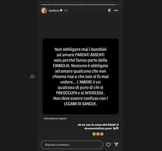 Lo sfogo della Nasti nel giorno della festa della mamma. Le frecciate ai ‘parenti assenti’- immagine 2