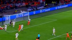 VIDEO/ Dumfries in gol con l’Olanda: tap-in del 2-2 contro la Germania