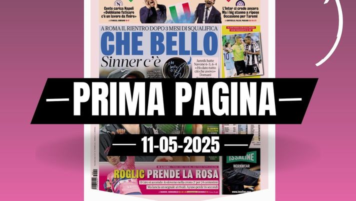 Prima pagina Gazzetta dello Sport: 'Scudetto, è l'ora'