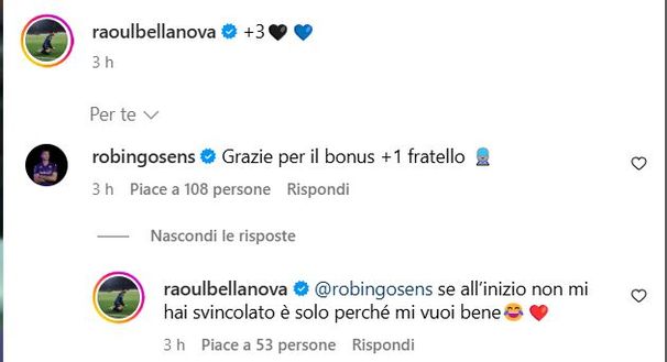 FOTO – Gosens ha Bellanova al fantacalcio: “Grazie per il +1, fratello”- immagine 2