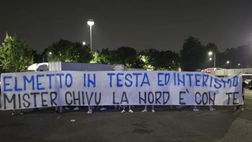Inter, da Curva Nord striscione per Chivu: “Elmetto in testa ed interismo”