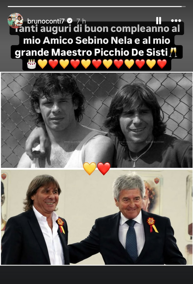 Bruno Conti compie 70 anni, ma gli auguri li fa lui: il messaggio per Nela e De Sisti- immagine 2