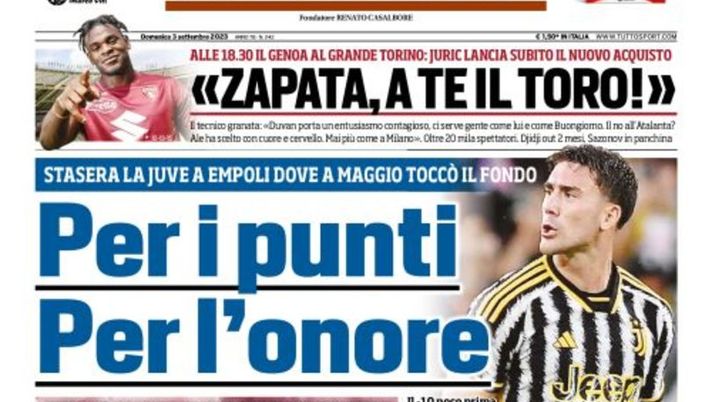 EDICOLA / TS: Juve per i punti e per l’onore. Sarri spacca Napoli - immagine 1