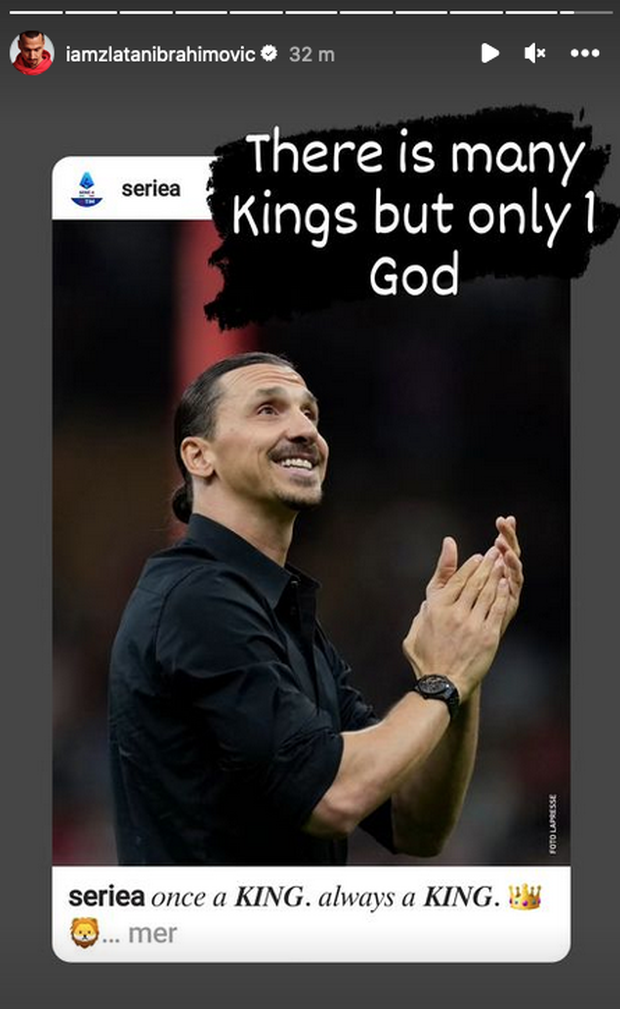 Screen Instagram Ibrahimovic