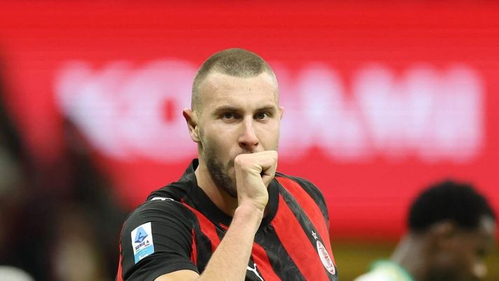 L'esultanza di Strahinja Pavlovic (difensore AC Milan) per il suo gol in Milan-Roma 1-0 (Serie A 2025-2026) | News (Getty Images) Milan-Roma, Pavlovic treno alla Theo: fattore tattico importante