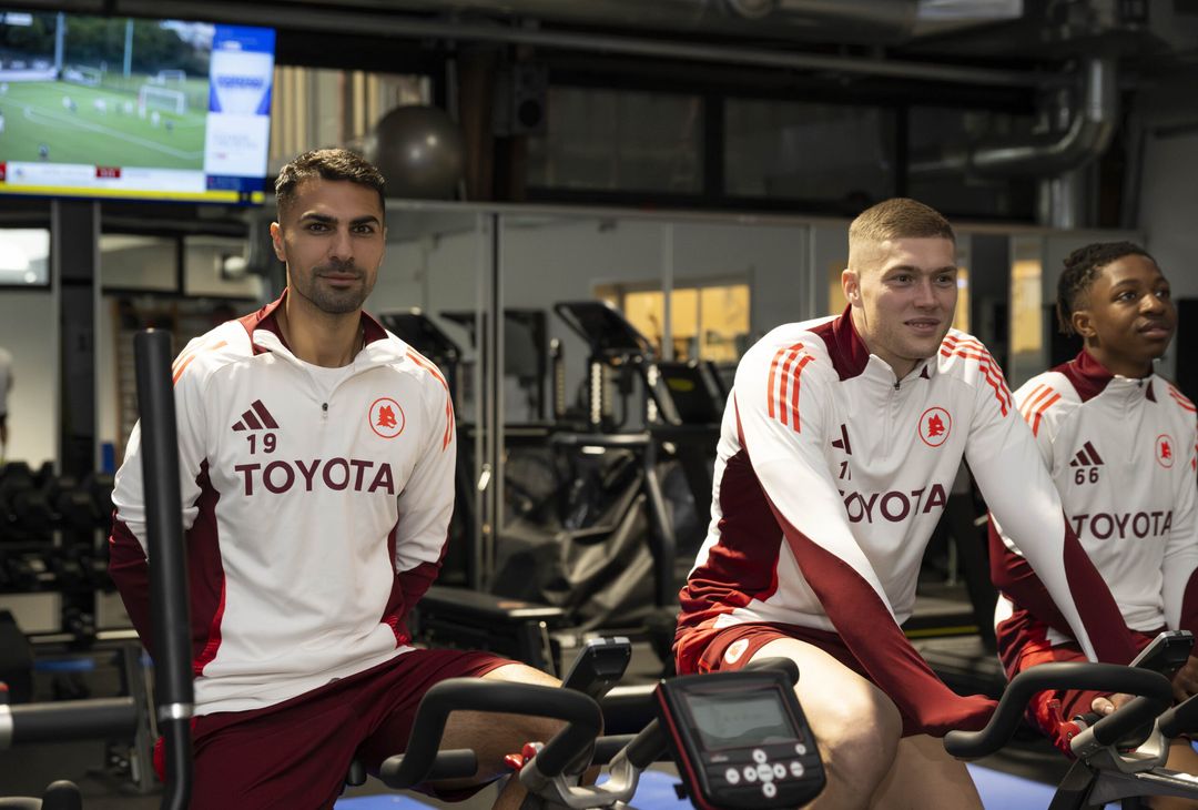 Trigoria, l’allenamento della squadra in palestra in vista del Parma – FOTO GALLERY - immagine 17