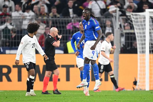 Dortmund, Germania - 23 marzo 2025: Moise Kean esulta dopo aver segnato contro la Germania. (Foto di Stuart Franklin/Getty Images) Norvegia-Italia, dove vedere il match in diretta tv e streaming live- immagine 3