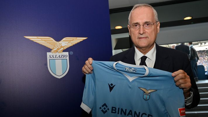 ROME, ITALY - OCTOBER 16: SS Lazio President Claudio Lotito before the Serie A match between SS Lazio and FC Internazionale at Stadio Olimpico on October 16, 2021 in Rome, Italy. (Photo by Marco Rosi - SS Lazio/Getty Images)