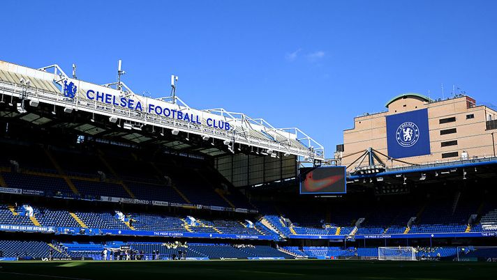 LONDON, ENGLAND - MAY 16: General view inside the stadium prior to the Premier League match between Chelsea FC and Manchester United FC at Stamford Bridge on May 16, 2025 in London, England. (Photo by Shaun Botterill/Getty Images)  milan-chelsea-amichevole-estiva-stamford-bridge-10-agosto-test