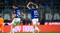 Inter, gol di Acerbi su assist di Pavard. L’ultima volta nel derby era nel 2012