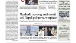PRIMA PAGINA IL MATTINO OGGI: “Il Chelsea chiama Osi, scambio con Lukaku”