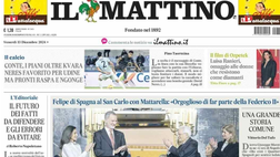 PRIMA PAGINA IL MATTINO OGGI: “Conte, i piani oltre Kvara. Neres favorito”