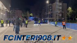 VIDEO FCIN1908 / Atalanta-Inter, l’arrivo del pullman dell’Inter