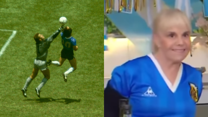 L'ex moglie di Maradona è già in clima per Argentina-Inghilterra: il ricordo della battaglia (stra)vinta da 'El Pibe de Oro' nell'86. maradona argentina inghilterra