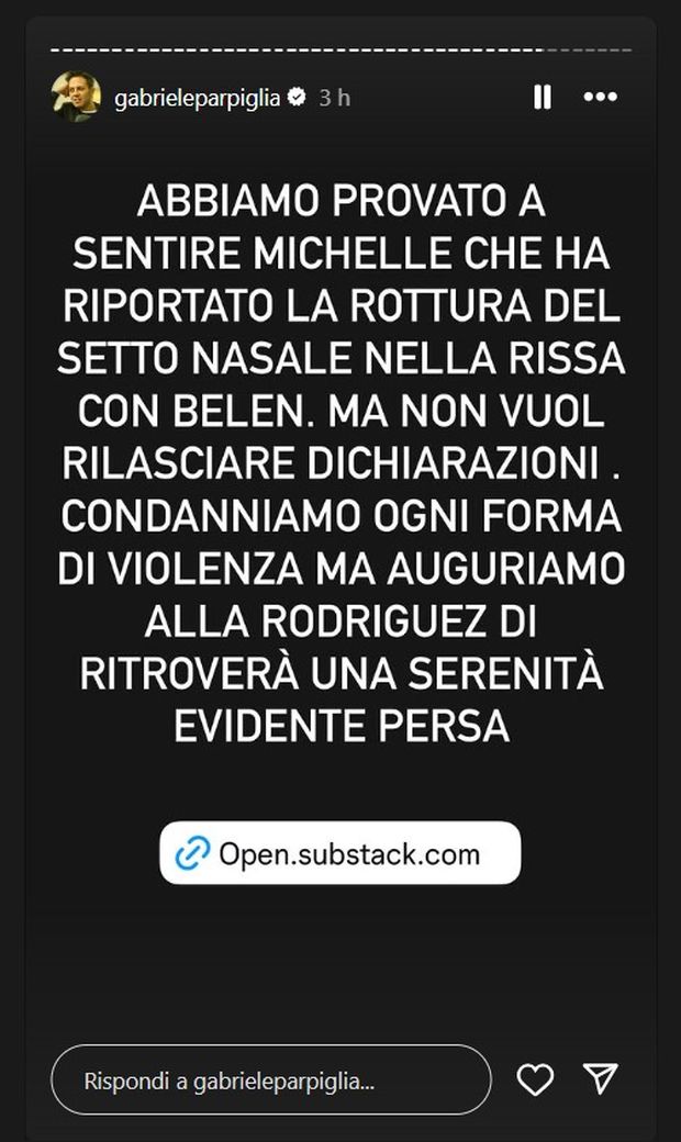Parpiglia: “Belen, lite al ristorante con una ragazza che ha denunciato”- immagine 3