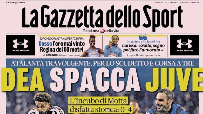 PRIMA PAGINA GAZZETTA DELLO SPORT OGGI: “Inzaghi al rinnovo, ci metto la firma”