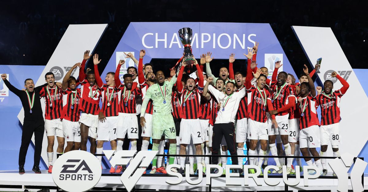 Supercoppa italiana, la vittoria del Milan e la festa rossonera | FOTO