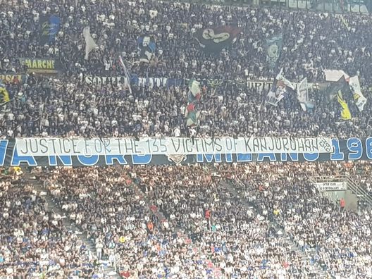 Inter-Benfica, la Nord chiede: “Giustizia per le 135 vittime di Kanjuruhan”- immagine 2
