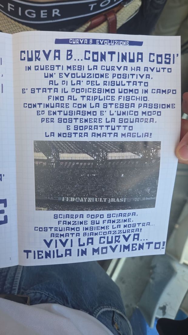“Evoluzione”, il n.3 della Fanzine della Curva B: il messaggio degli ultras – FOTO- immagine 4
