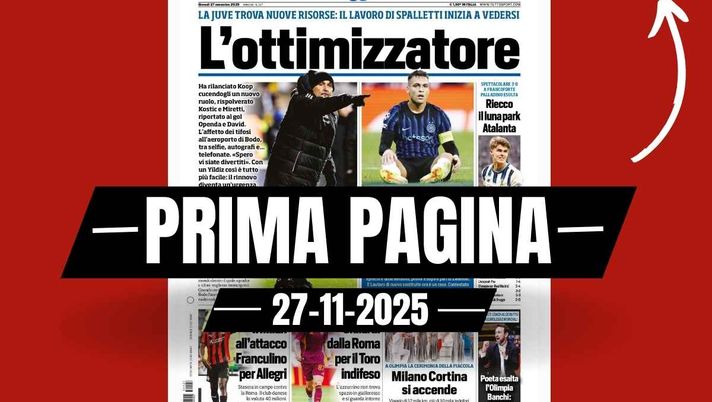 Prima pagina Tuttosport: 'Il Milan all'attacco: Franculino per Allegri: ecco quanto costa'