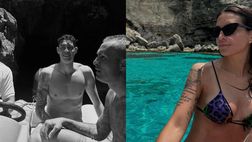 Luna di miele a Formentera per Alessandro e Camilla Bastoni: con loro la famiglia Cordaz