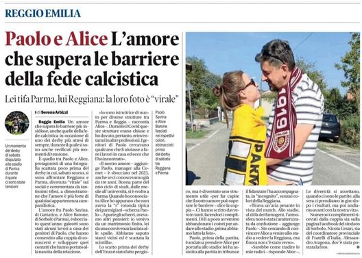 Baci e amore contro sassi e tensioni: la forza del derby Parma-Reggiana…- immagine 4