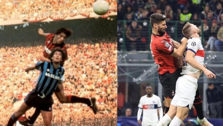 Skriniar più in basso di Giroud: come Collovati con Hateley in quel derby… - immagine 1