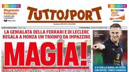 PRIMA PAGINA TUTTOSPORT OGGI: “La Juve frena ma non si ferma”