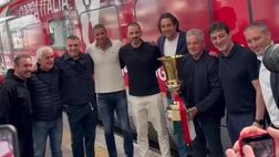 Finale Milan-Bologna, Coppa Italia a Roma scortata da leggende | VIDEO