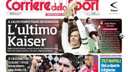 LA PRIMA PAGINA DEL CORRIERE DELLO SPORT: “Tilt Napoli, DeLa riparte: è il giorno di Samardzic”