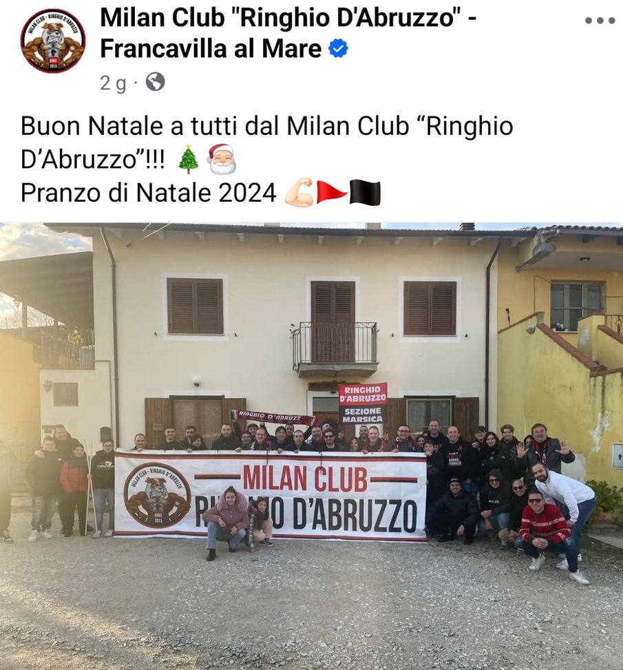 I Milanisti e il Natale: anche il Milan Club Ringhio d’Abruzzo…- immagine 2
