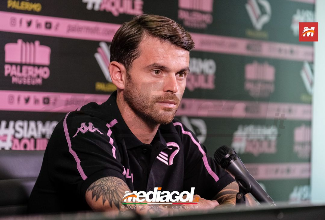 FOTO RITIRO PALERMO, Matteo Brunori in conferenza stampa (Gallery) - immagine 12