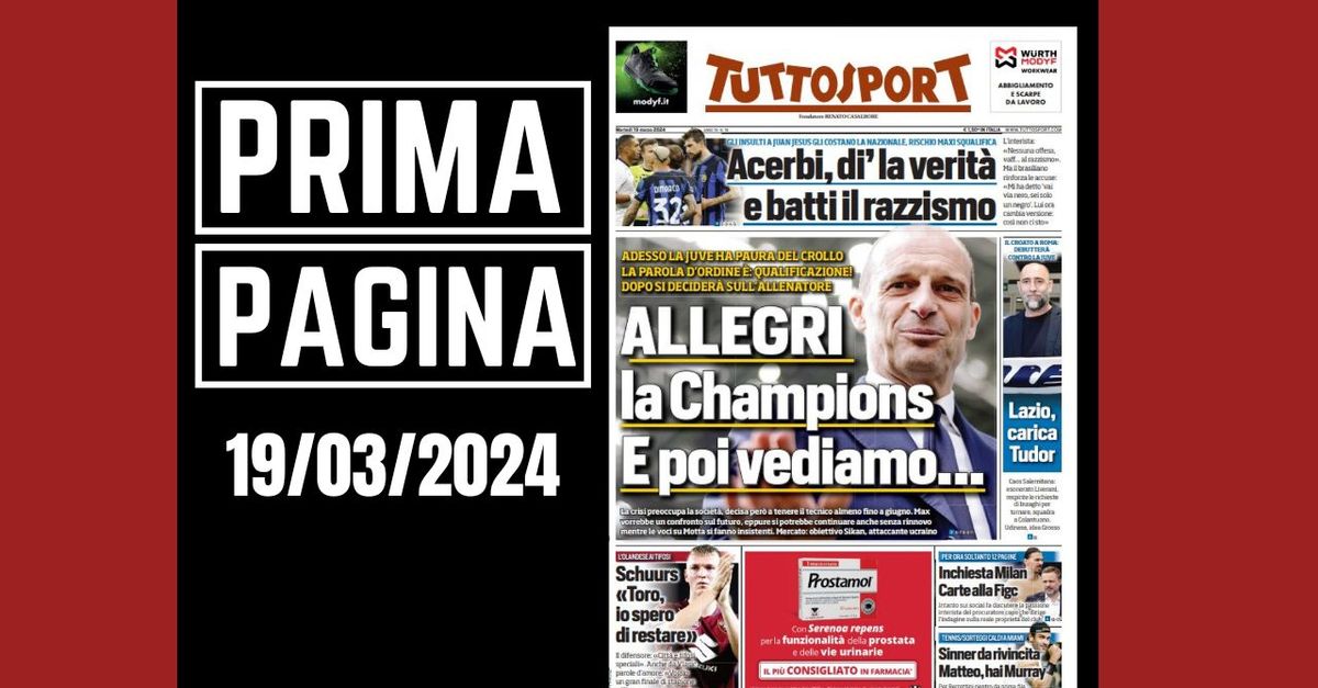 Prima pagina Tuttosport: “Inchiesta Milan, carte alla FIGC”