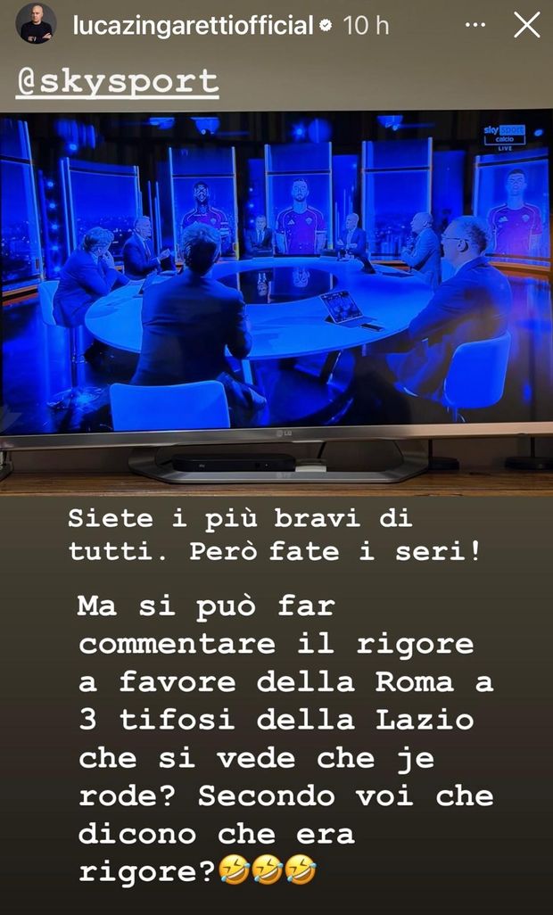 Zingaretti attacca Sky: “Siete i più bravi di tutti, però fate i seri! Rigore Roma? Je rode”- immagine 3