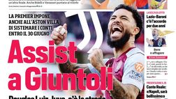 EDICOLA / CdS: Juve, c’è strada per Douglas Luiz. Italia, dubbio Barella