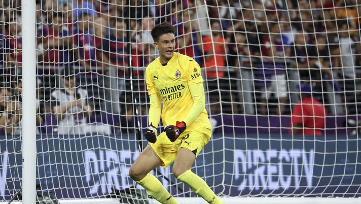 Lorenzo Torriani AC Milan amichevole Barcellona-Milan 5-6 dcr Soccer Champions Tour 2024 USA