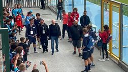 VIDEO De Laurentiis, cori e applausi anche dai bambini in tribuna: spunta una richiesta