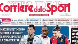 LA PRIMA PAGINA DEL CORRIERE DELLO SPORT: “Il Napoli prepara la grande risalita”