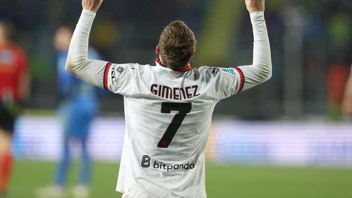 esultanza gol Santiago Giménez AC Milan Empoli-Milan 0-2 Serie A 2024-2025